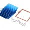 Radiator extrudat cu aripioare BGA albastru 37.5mm 2.8&deg;C/W