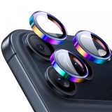 Folie de protectie Camera Spate ESR Armorite pentru Apple iPhone 17 Pro Max / 17 Pro / 16 Pro Max / 16 Pro / 15 Pro Max, Sticla Securizata, Multicolor