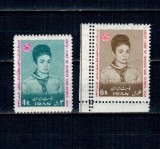 Iran 1968 - Cercetași, serie neuzata cu eroare