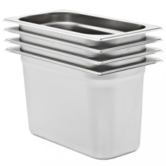 vidaXL Recipiente Gastronorm 4 buc. GN 1/3 200 mm o?el inoxidabil foto