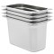 vidaXL Recipiente Gastronorm 4 buc. GN 1/3 200 mm oțel inoxidabil 50897