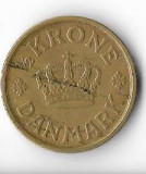 Moneda 1/2 krone 1925 - Danemarca, Europa, Bronz-Aluminiu
