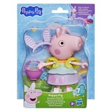 PEPPA PIG SET TINUTA DE PRIMAVARA CU FIGURINA PEPPA SI ACCESORII 15CM