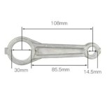 Biela cap compresor de aer aluminiu - 14.5x30x108mm CH139