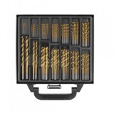 Set burghie titanate pentru metal in trusa 1-10mm,99 buc
