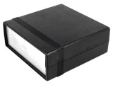 Carcasă HAMMOND cu panou 1598, 135mm x 134mm x 50mm, ABS neagră, IP54