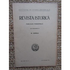 Revista Istorica, supt conducerea lui N. Iorga/ IANUARIE -MARTIE 1938