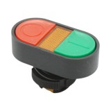 Cap buton comanda dublu rosu-verde &Oslash; 22mm LAY5 Breckner Germany