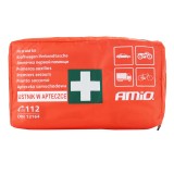 Trusa medicala auto de prim ajutor cu ustnik DIN 13164, husa textila impermeabila, pentru masina, vehicule si casa, PK-MOT 01691, valabilitate 5 ani