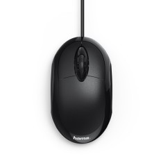 Mouse Optic Mc-100, 3 Butoane, Fir, Negru, Hama foto