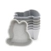Set 6 forme din silicon pentru gatit si copt, model Bulldog, MELII