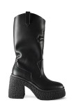 Altercore cizme Monroe femei, culoarea negru, cu toc drept, Monroe Vegan