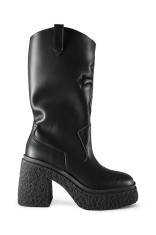 Altercore cizme Monroe femei, culoarea negru, cu toc drept, Monroe Vegan