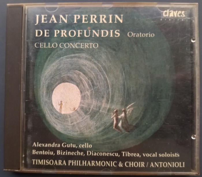 CD JEAN PERRIN: DE PROFUNDIS/CELLO CONCERTO(ALEXANDRA GUTU/DEDICATIE ION TIBREA)