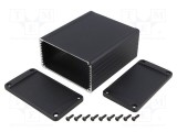 Carcasă aluminiu neagră IP54 HAMMOND 104mm x 120mm x 55mm