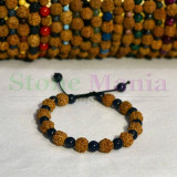 Bratara rudraksha 8mm si lapis lazuli 6mm, Stonemania Bijou