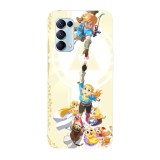 Husa compatibila cu Oppo A54s, Viceversa, model Breath of the Wild Zelda, Silicon, TPU, Transparent, Carcasa