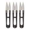 Set 3 foarfeci croitorie compacte negre, 10.4 cm, lame otel inoxidabil, taiere precisa fire textile