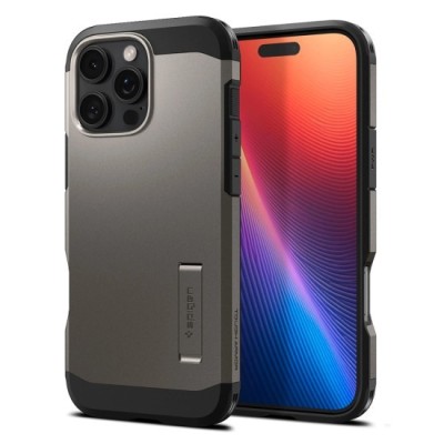 Husa pentru iPhone 16 Pro - Spigen Tough Armor MagSafe - Gunmetal foto