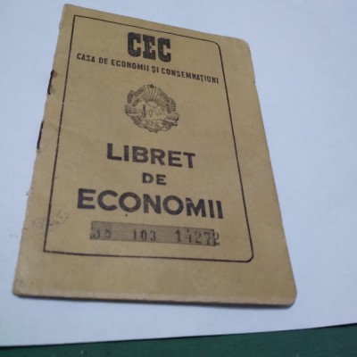 LIBRET DE ECONOMII CEC 1958 foto