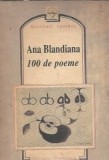100 de poeme Ana Blandiana editura Tinerama 1991 editie colectie carte beletristica romana