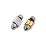 Set becuri auto cu LED CANBUS sofit C5W 10 SMD 31mm Alb 12/24V AM01288., Universal