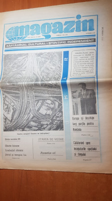 ziarul magazin 5 mai 1990-articol despre mircea dinescu foto