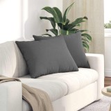 vidaXL Perne pentru canapea 2 pcs Gri &icirc;nchis 70 x 50 cm țesătură 42013740