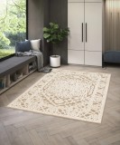 Covor Belgian, Rio 24516, Bej/Alb, Diverse Dimensiuni - 120x170 cm