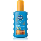 NIVEA SUN Protect &amp; Bronze spray de corp pentru un bronz intens SPF 30 200 ml