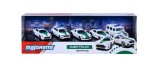 Set 5 masinute de politie Dubai Majorette, metalice, Mercedes AMG 7,5 cm