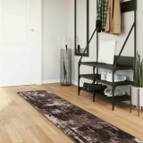 vidaXL Covor Runner MARSA Negru 50 x 250 cm Poliester și PVC 42023369