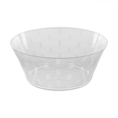 Bol Plastic, Model Dungi, Transparent, Diametru 20x8cm, Capacitate 1,55L