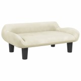 Cumpara ieftin Canapea pentru copii, crem, 70x40x24 cm, catifea