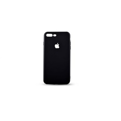 Carcasa pentru Apple iPhone 6 Plus / 6S Plus, MyStyle&amp;reg; Perfect Fit, decupaj logo , Negru foto