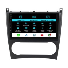Navigatie Dedicata Mercedes C-Class W203 CLK W209 (2005 - 2009), 9Inch, 8Gb Ram, 256Gb Stocare, Carplay