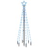 Brad de Craciun, 108 LED-uri albastre, 180 cm, cu tarus,