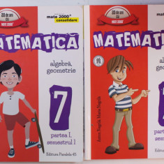 MATEMATICA , ALGEBRA , GEOMETRIE , MANUAL , 2 VOLUME , SEMESTRELE I SI II de ANTON NEGRILA si MARIA NEGRILA , 2016