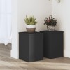 VidaXL Suporturi de plante, 2 buc., negru, 20x20x30 cm, lemn prelucrat 852898