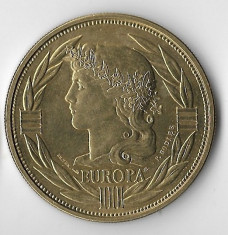 Medalie ECU 1992, Europa, 32 g, 40 mm, bronz foto