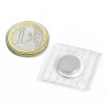 Magnet neodim disc pentru cusut Ø12&#215;2 mm, cu PVC patrat