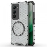 Husa MagSafe pentru Xiaomi Redmi 15 5G / 15 4G, Techsuit, HoneyComb Shield, Alba