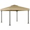 vidaXL Foișor, gri taupe, 3x3 m, aluminiu și oțel 318522
