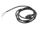Cablu IEC C13 mamă 2m cu blocare IEC LOCK negru 10A