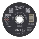 Disc abraziv pentru debitat metal Milwaukee SCS 125 x 1,0 x 22,22 mm