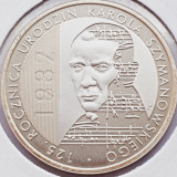 622 Polonia 10 zlote 2007 Karol Szymanowski km 600 UNC argint, Europa