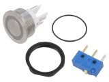 Comutator anti-vandalism SCHURTER MSM II 2 poziții SPDT RGB 0,1A 30V DC pe panou