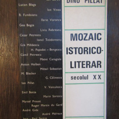 MOZAIC ISTORICO-LITERAR .DINU PILLAT