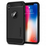 Husa iPhone X XS Negru RA Spigen