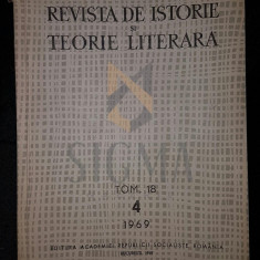 REVISTA DE ISTORIE SI TEORIE LITERARA, 1969, TOM. 18, NR. 4